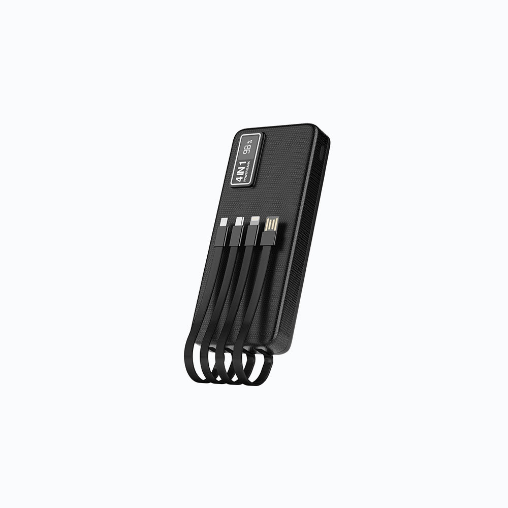 4 In 1 Power Bank With LCD Digital Display