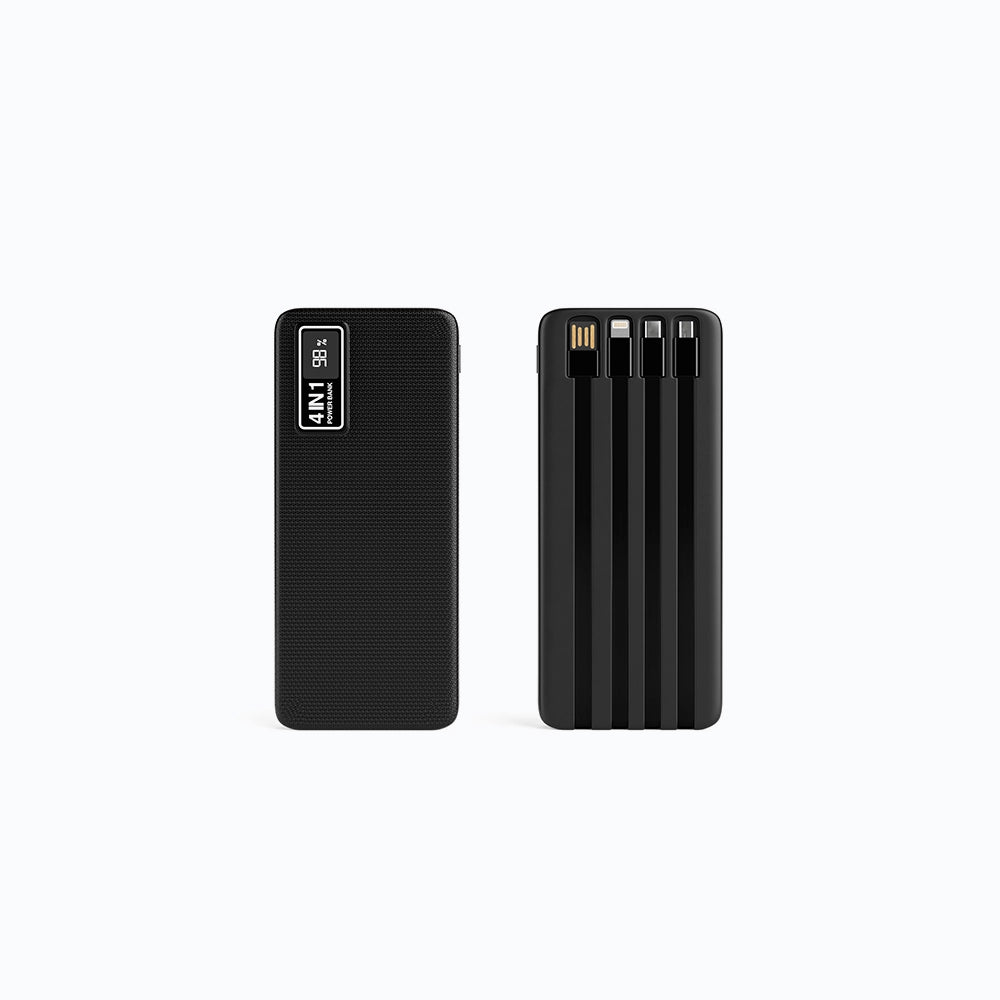 4 In 1 Power Bank With LCD Digital Display